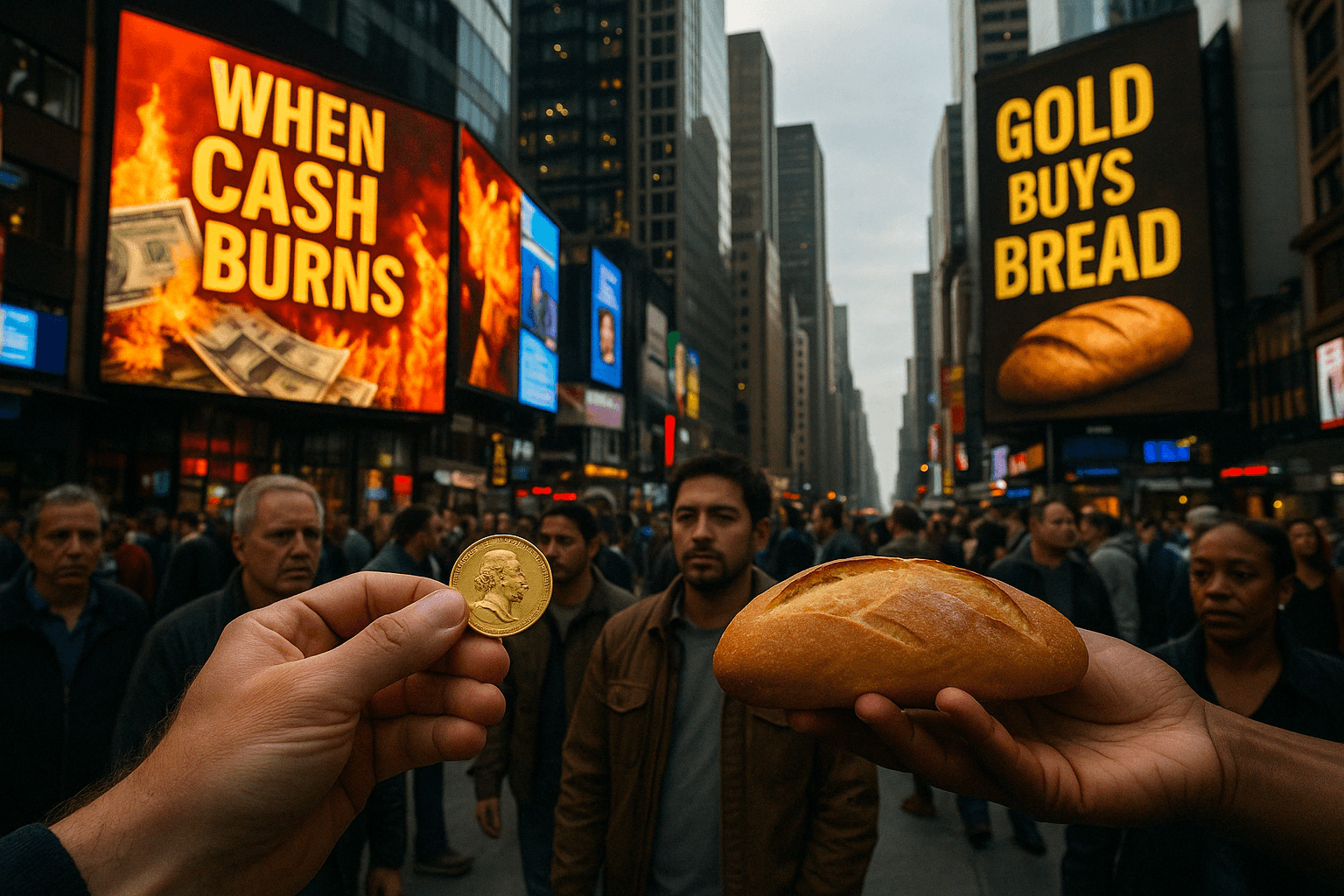 When Cash Burns, Gold Buys Bread: The Return of Gold in a Collapsing World